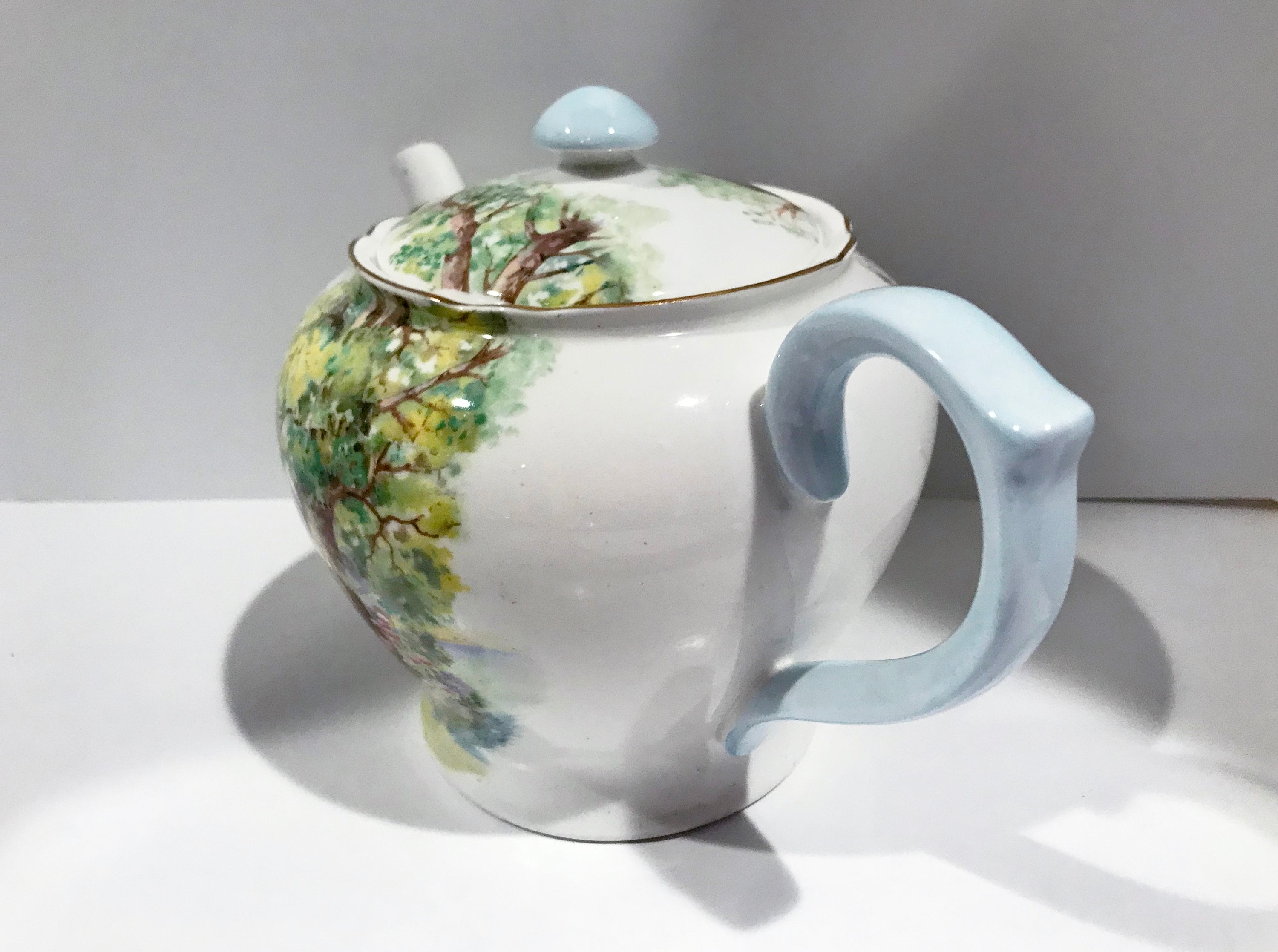 Shelley Teapot, Shelley Woodlands, Shelley China, Shelley Bone China, Shelley Teacups, Antique