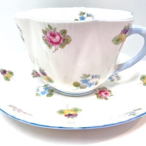 Shelley Tea Cup , Forget Me Not Teacup , Shelley Rose Pansy , Shelley Teacup , Shelley Floral , Floral Teacup , Shelley China