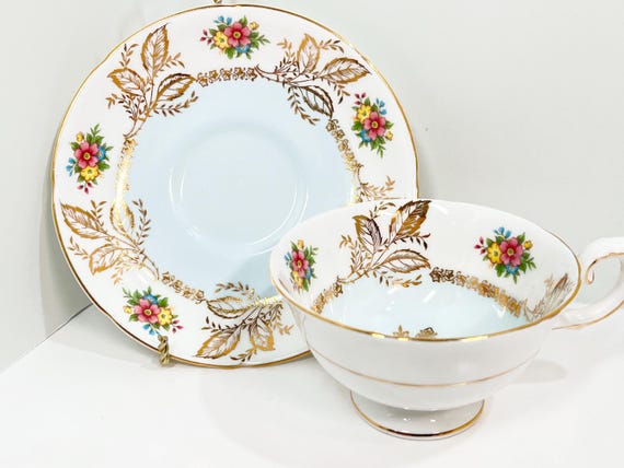 Royal Grafton Teacup and Saucer, Antique Teacup, English Bone China, Hostess Gift, Gift for Her, Gift for Friend, English Teacup