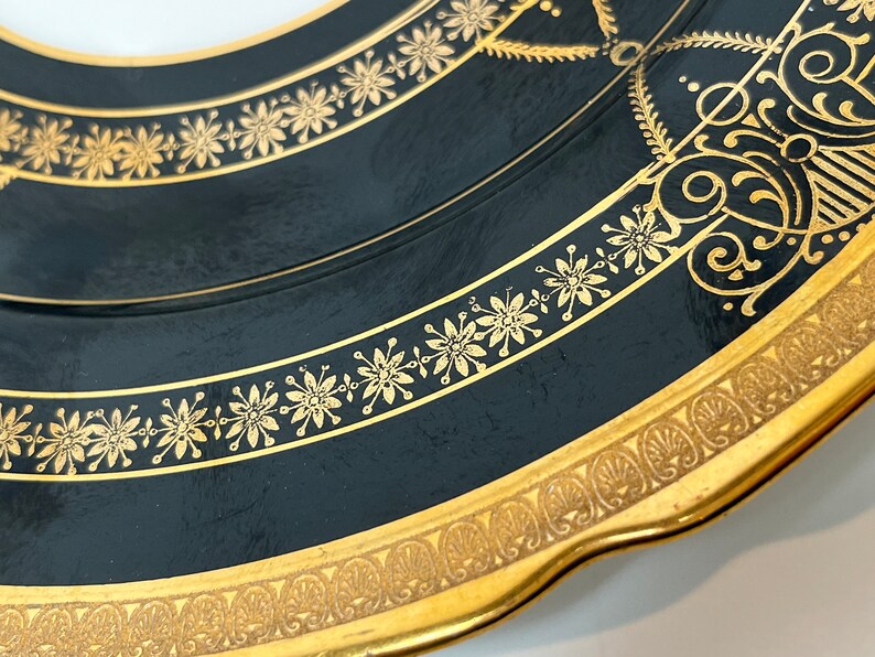 T and V Limoges Plate Antique Limoges Tressemans Vogt Etsy