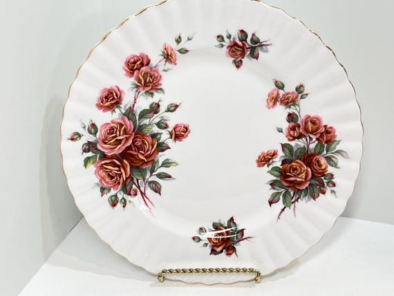 Centennial Rose, Royal Albert, Plate, Gifts for Her, Anniversary Gift, Housewarming Gift, Birthday Gift, Replacement Plate