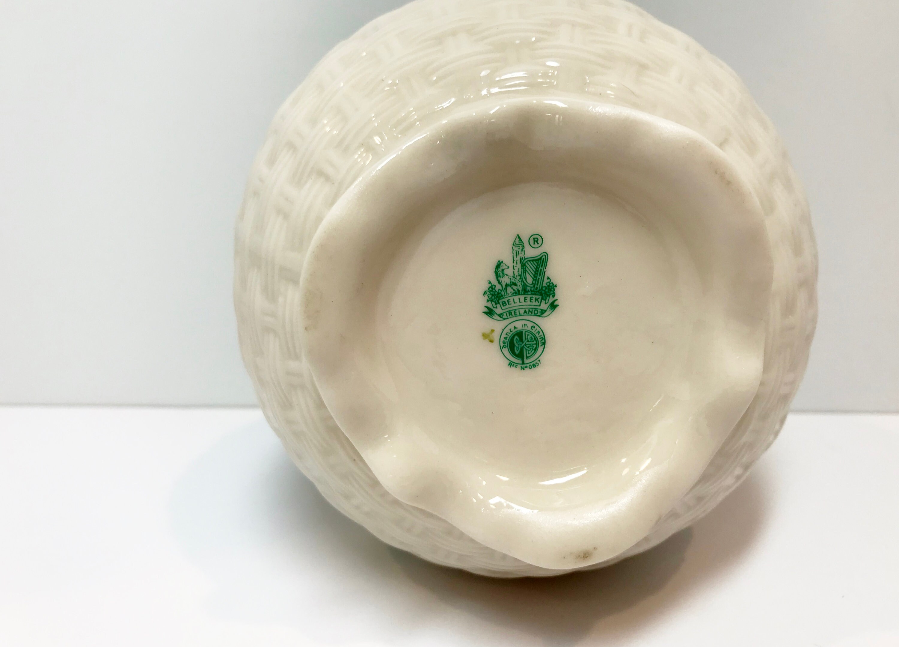Reserved for SR, Shamrock Belleek Vase, Irish Vase, Belleek China