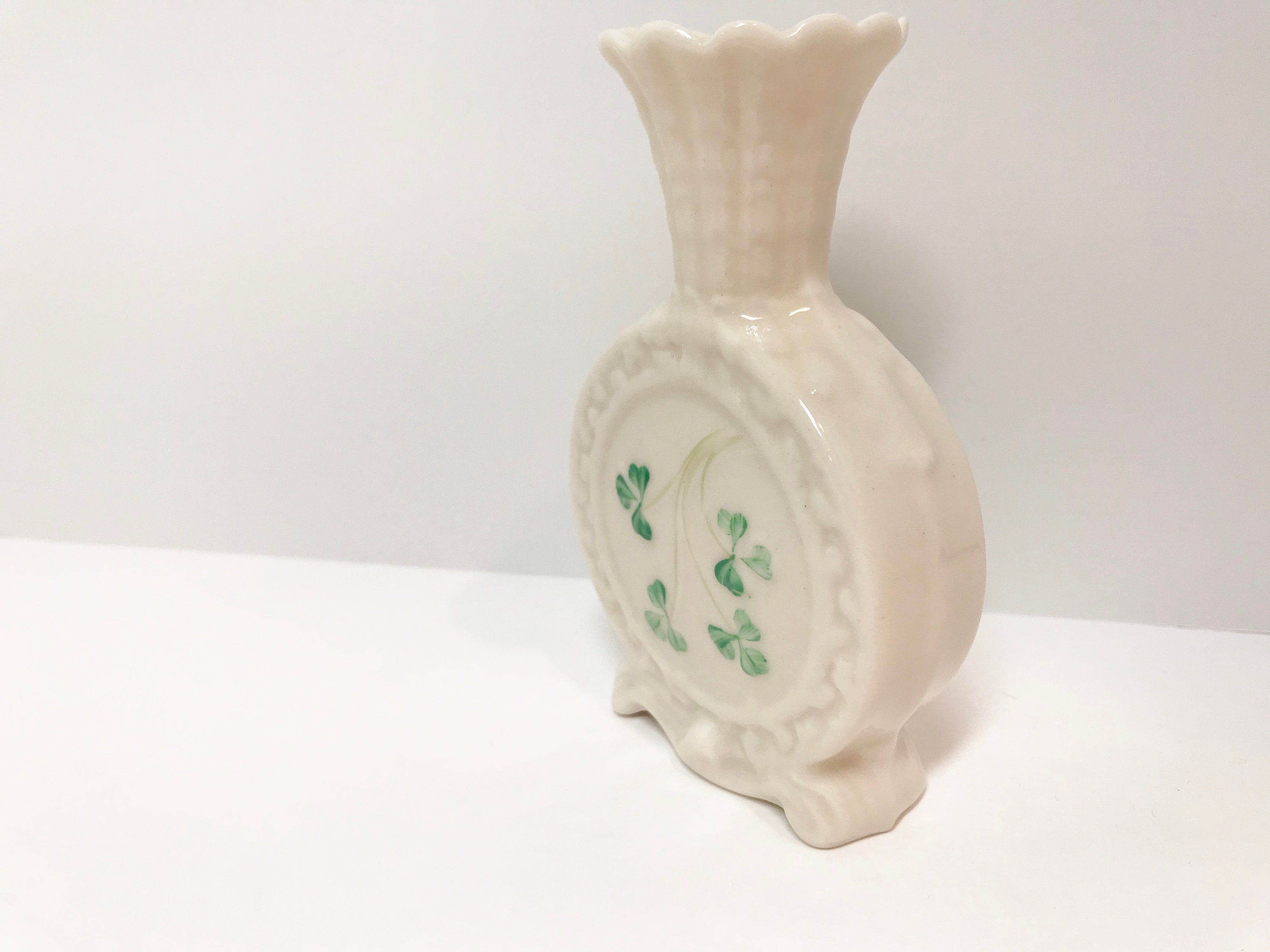 Belleek Shamrock Vase, Belleek Vase, Irish Vase, Belleek China, Irish