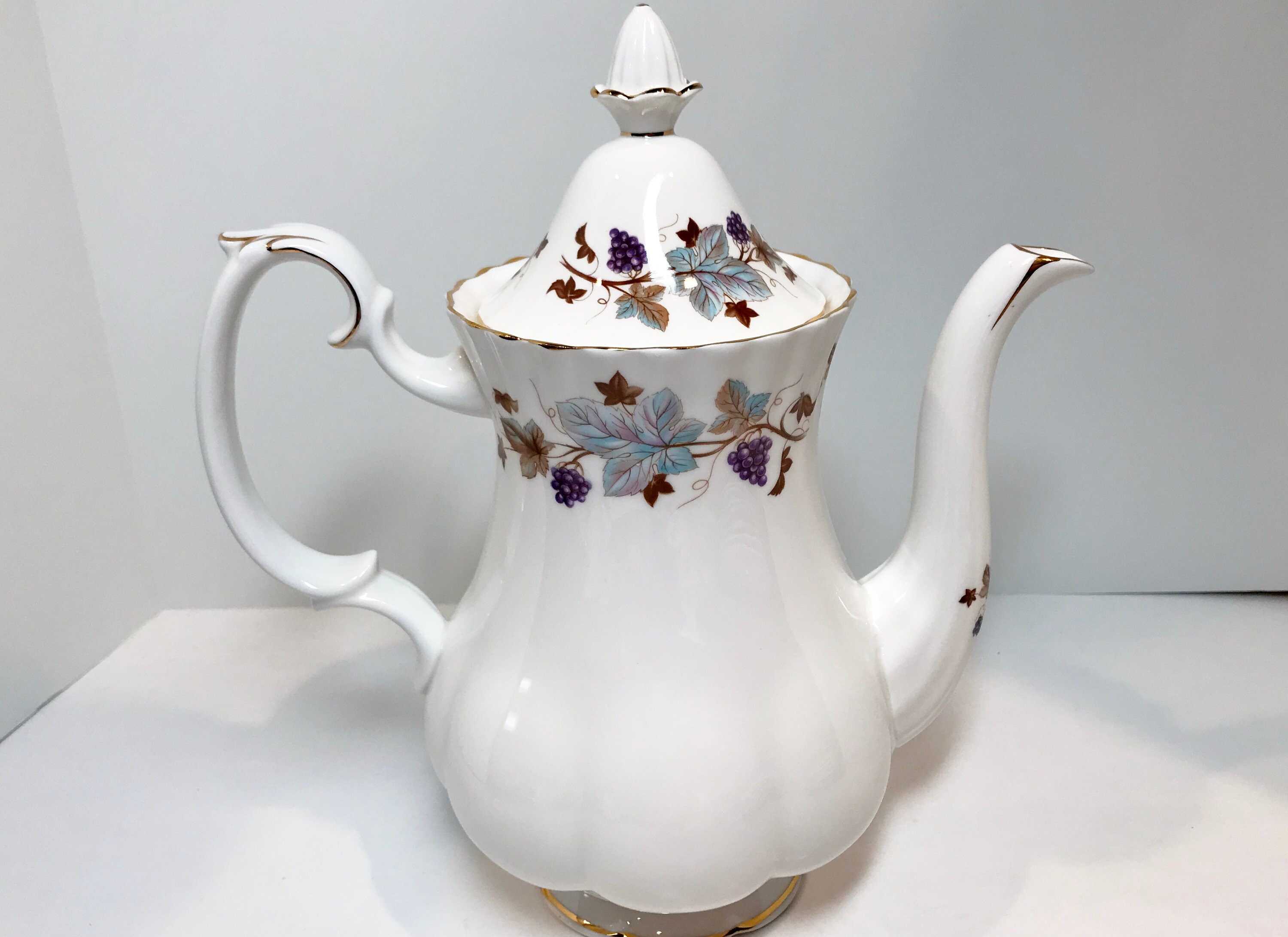 Lorraine Teapot, Royal Albert Teapot, Floral Teapot, English Bone China