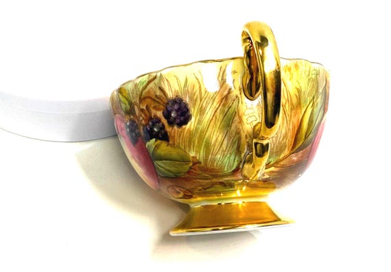 Aynsley Replacement Cup, Aynsley Orchard Teacup, Aynsley Teacup Signed, Gold Fruit Teacup, Brunt Teacup