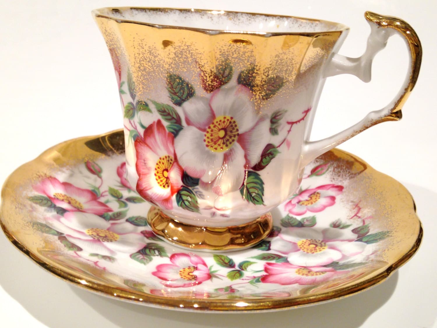 Elizabethan Tea Cup and Saucer, Elizabethan Tea Cups, Tea Set, English