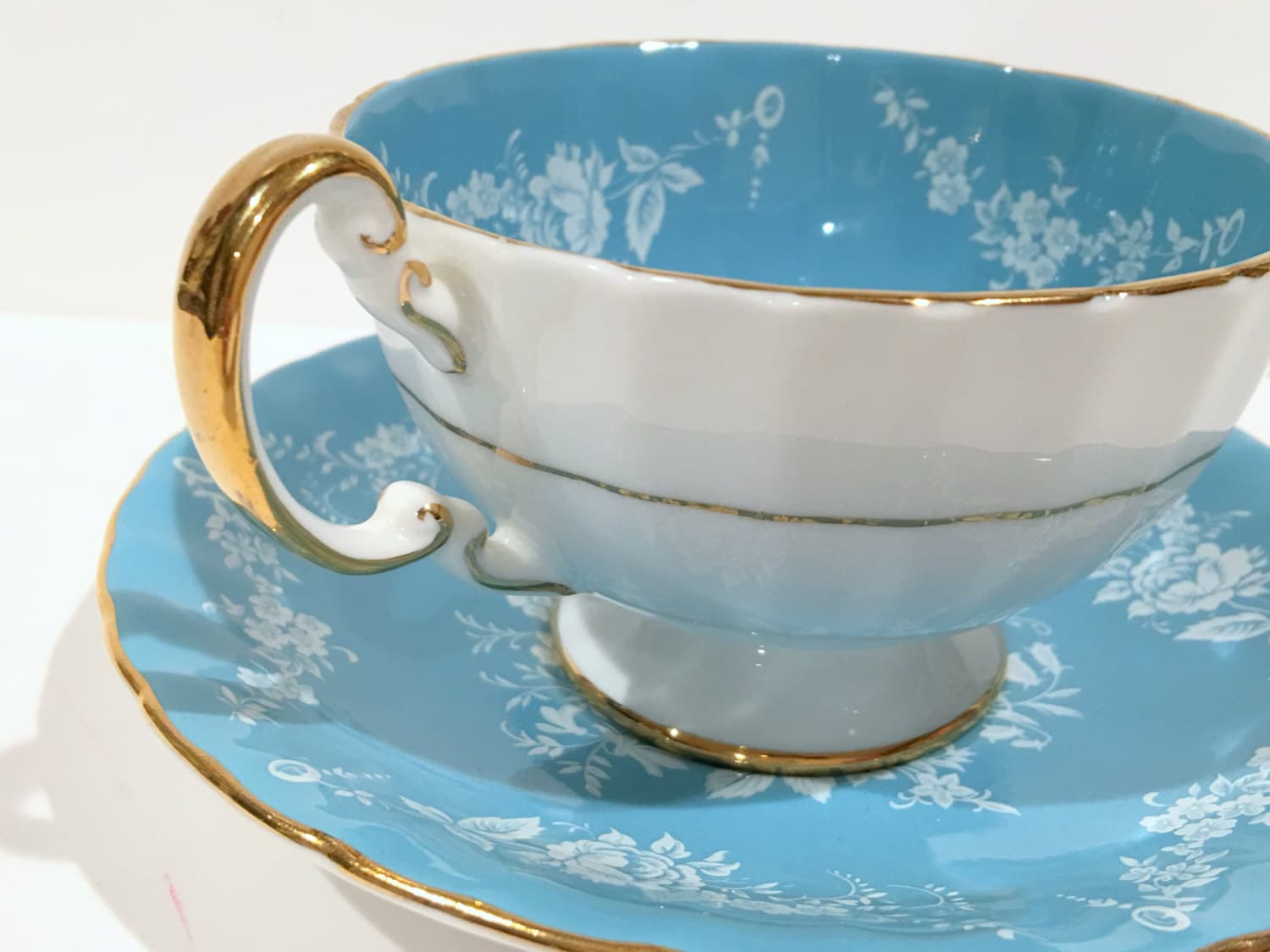 Antique Aynsley Tea Cup and Saucer, Antique Teacups, English Bone China Cups, Wedding Gift for Antique Aynsley Tea Cup and Saucer, Antique Teacups, English Bone China Cups, Wedding Gift for