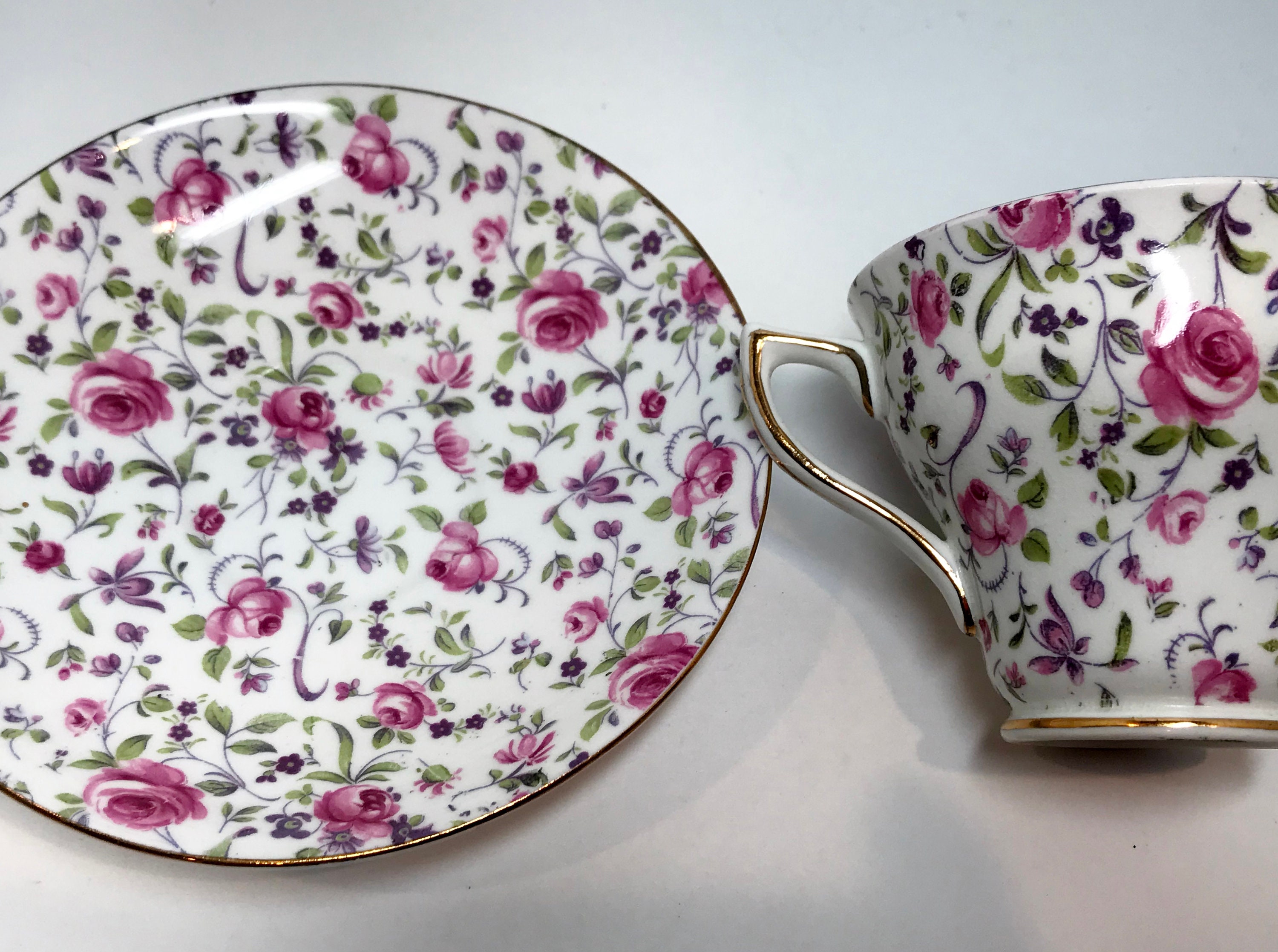 Charming Rosina Tea Cup and Saucer Bone China Teacup English Etsy