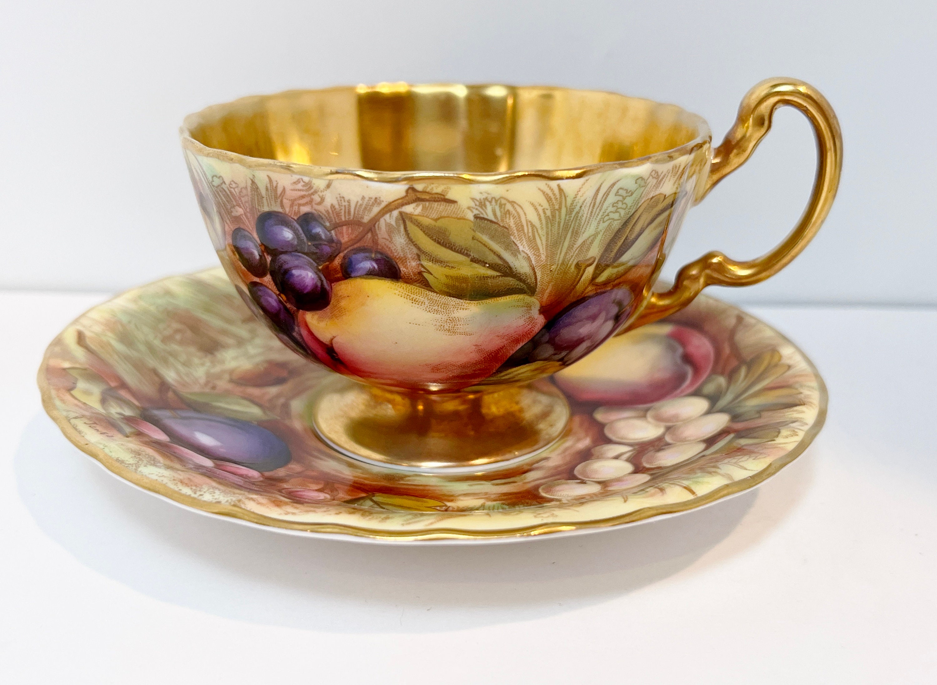 Aynsley Jones Teacup, Aynsley Orchard Teacup, Ruffled Aynsley Teacup ...