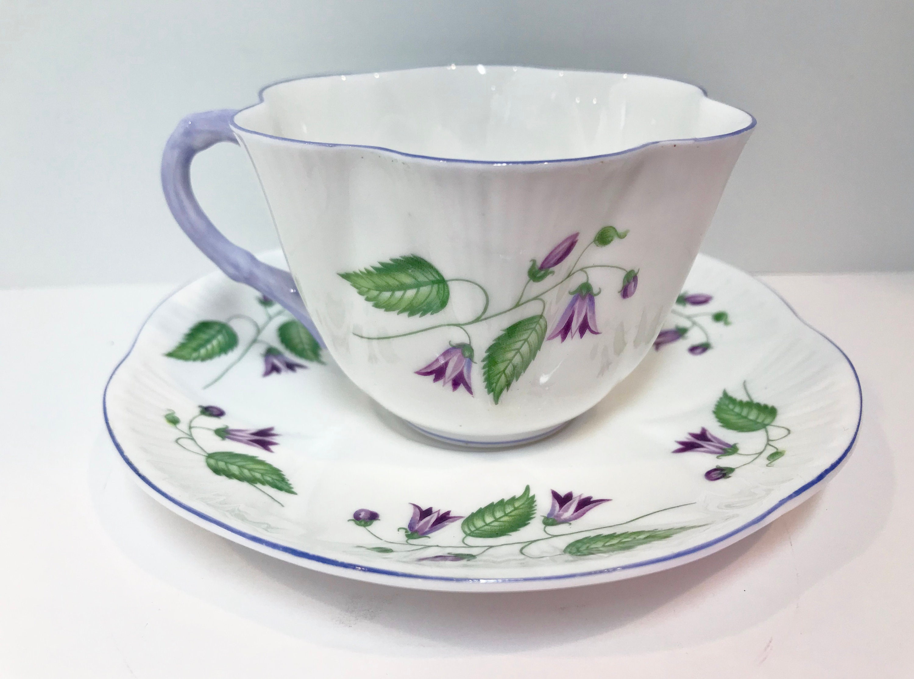 Shelley Teacup and Saucer, Campanula Tea Cup, Shelley Dainty, Vintage