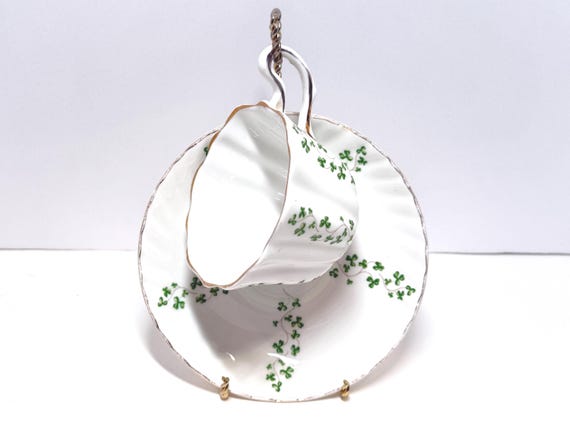 Shamrock Tea Cups: Royal Tara Teacup and Saucer