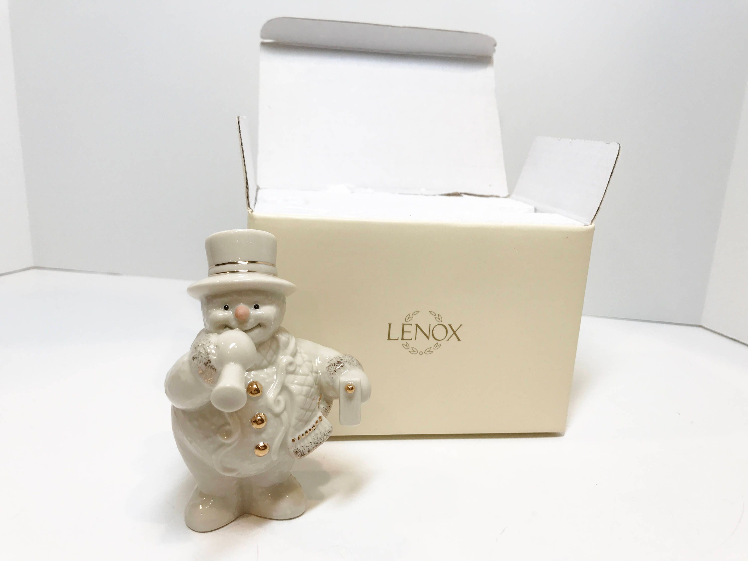 Lenox Celebration Snowman, Lenox Christmas Ornament , Lenox Figurine