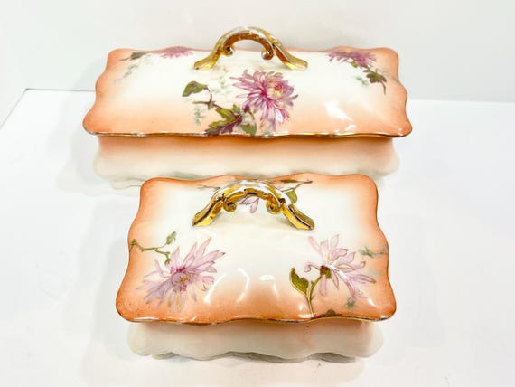 M Redon Limoges, French Limoges, Victorian China, French Boxes, Limoges Vanity Boxes, Gifts for Her, Birthday Gift, Housewarming Gift