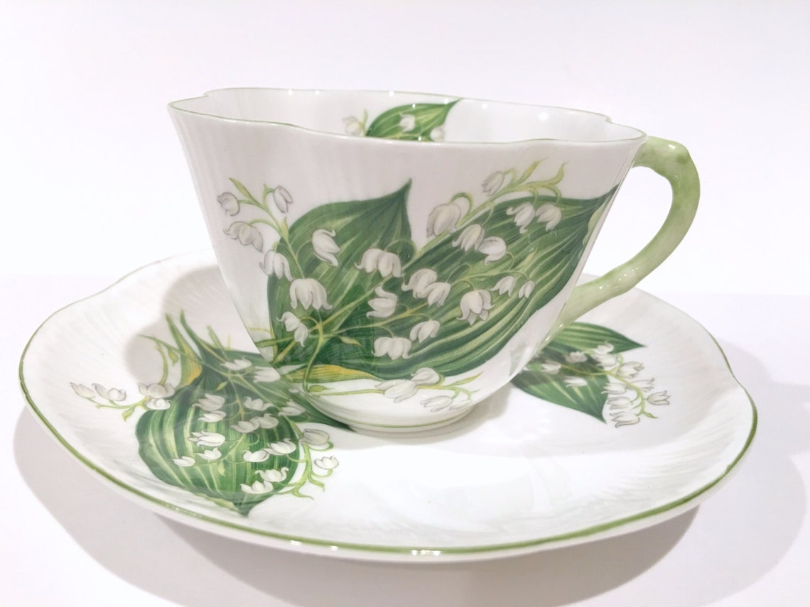 Lily of the Valley Shelley Tea Cup and Saucer English Bone Etsy