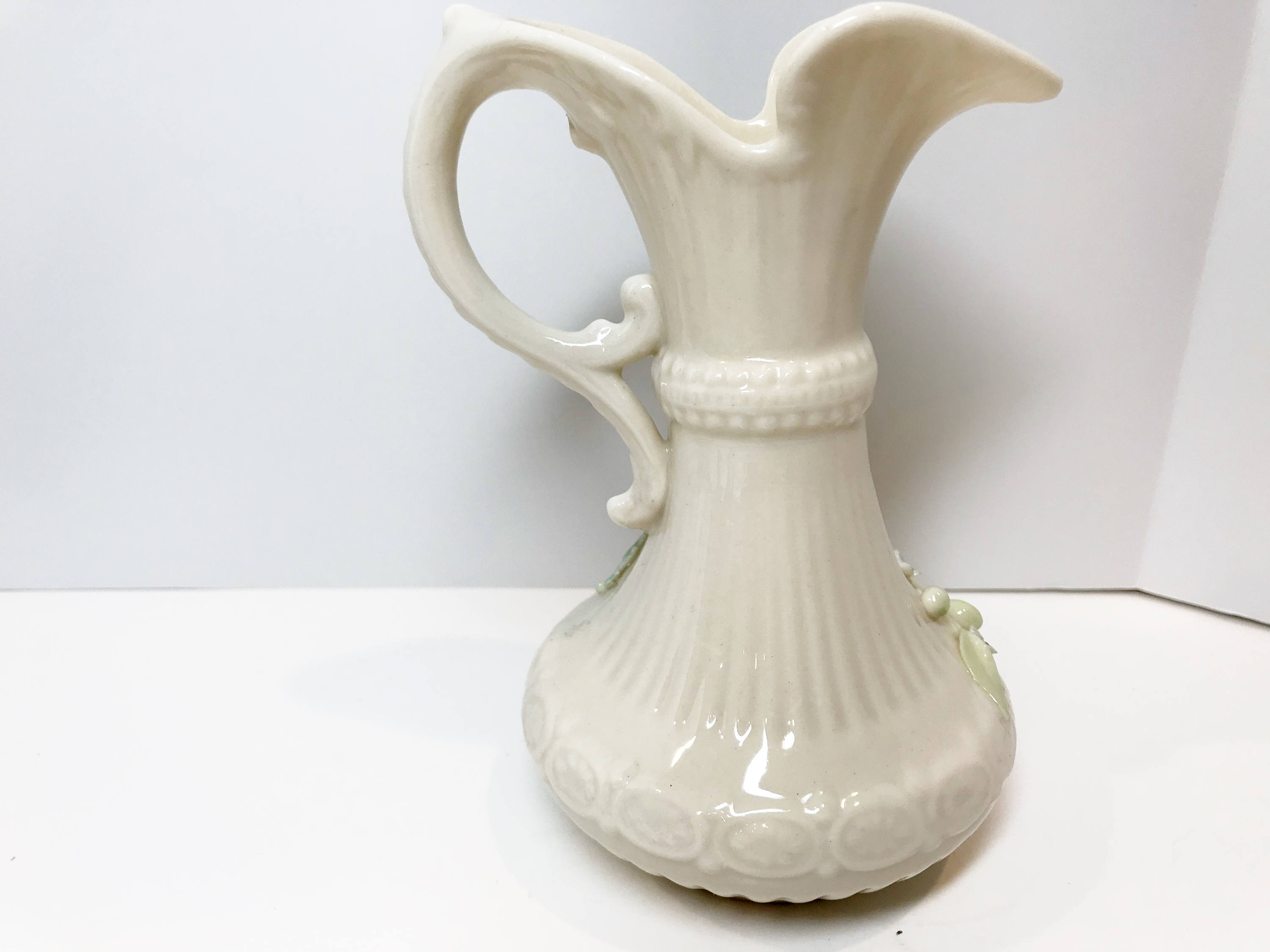 Sold, Reserved for SR, Belleek Aberdeen Vase, Belleek Pitcher, Belleek