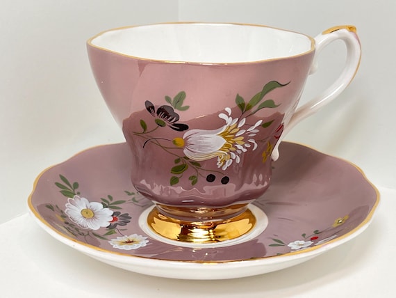 Royal Grafton Tea Cup and Saucer , Antique Teacup , English Bone China , Housewarming Gift for Her , Friendship Gift , English Teacup