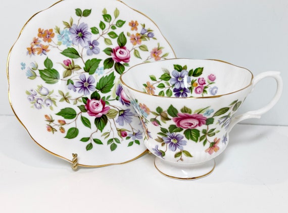 Royal Albert Tea Cup and Saucer  Vintage Teacups Antique Tea Cups Vintage Housewarming Gift Friendship Cup Floral Teacups