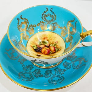 Aynsley Fruit Teacup - Etsy