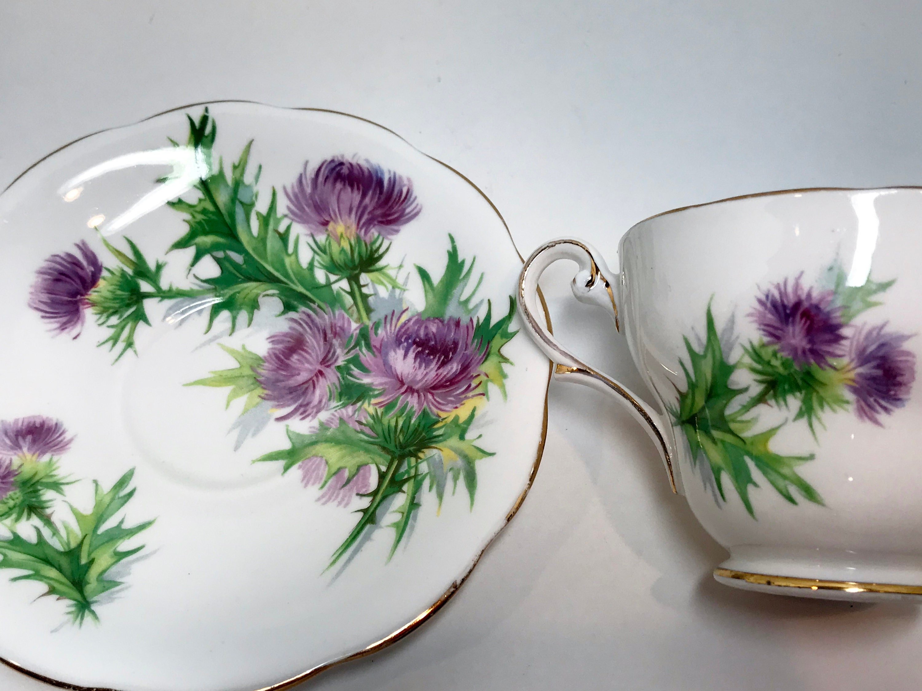 Royal Standard Tea Cup and Saucer, Scots Emblem, Scottish Cup, Scottish