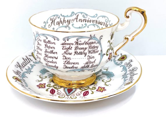 Paragon Teacup, Wedding Anniversary, Gift for Him, Gift for Her, Anniversary Gift, English Teacup, Gift for Friend