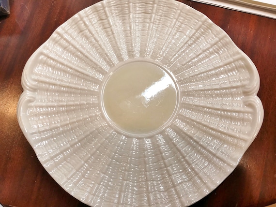 Belleek Cake Plate, Limpet Tea Ware Plate, Belleek Plate, Belleek Cake Plate, Irish Porcelain, Gift for Her, Anniversary Gift, Gift for Her