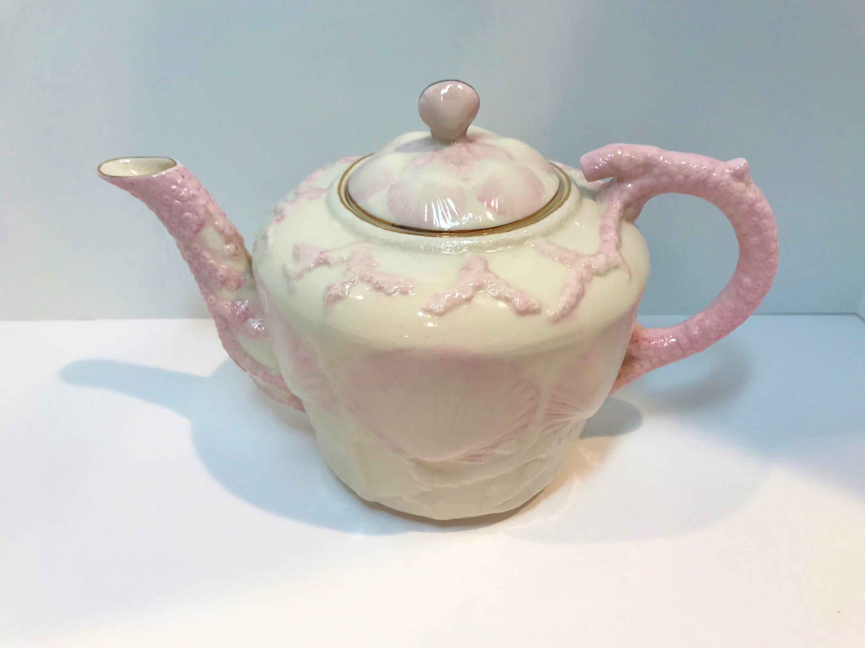 Reserved for SR, New Shell Teapot, Belleek Teapot, Irish Teapot