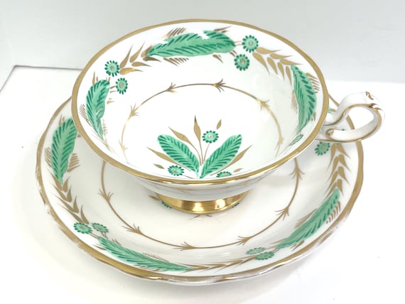 Royal Chelsea Teacup and Saucer, Floral Teacup, English Teacup, Gift for Her, Hand Painted, Anniversary Gift, Birthday Gift