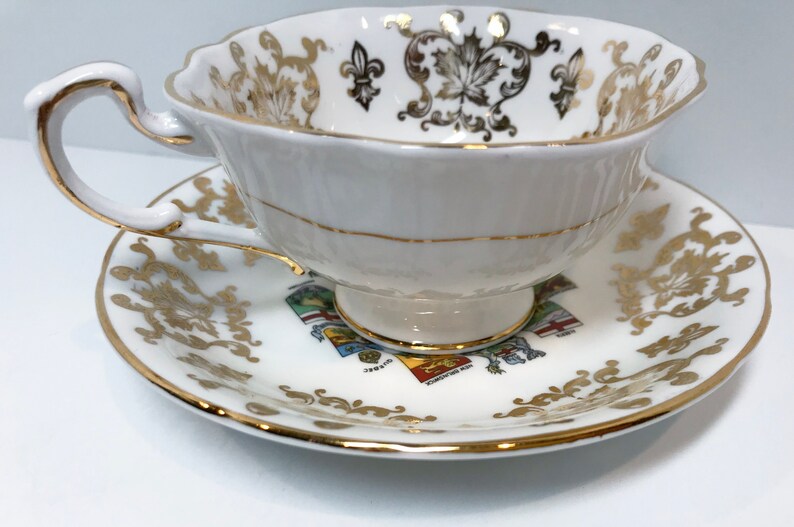 Canada Paragon Tea Cup and Saucer Canadian Teacup Canada Etsy