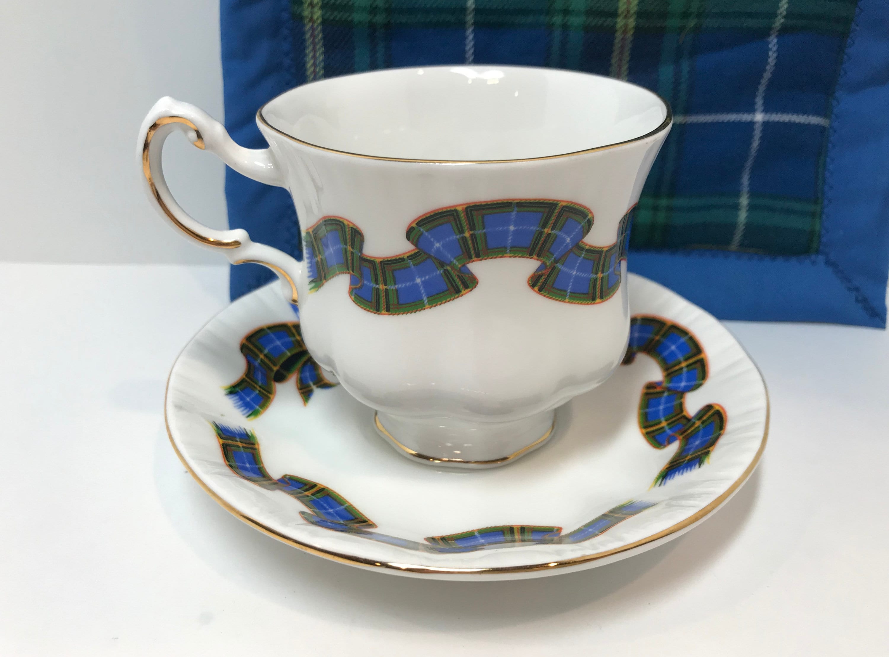 Nova Scotia Tea Cup and Saucer, Paragon Tea Cup, Pot Holder, Canada