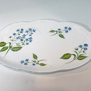 Shelley China , American Brooklime Pattern , Vintage Shelley , Shelley Plate ,  Floral Plate , English Bone China , Hostess Gift for Her