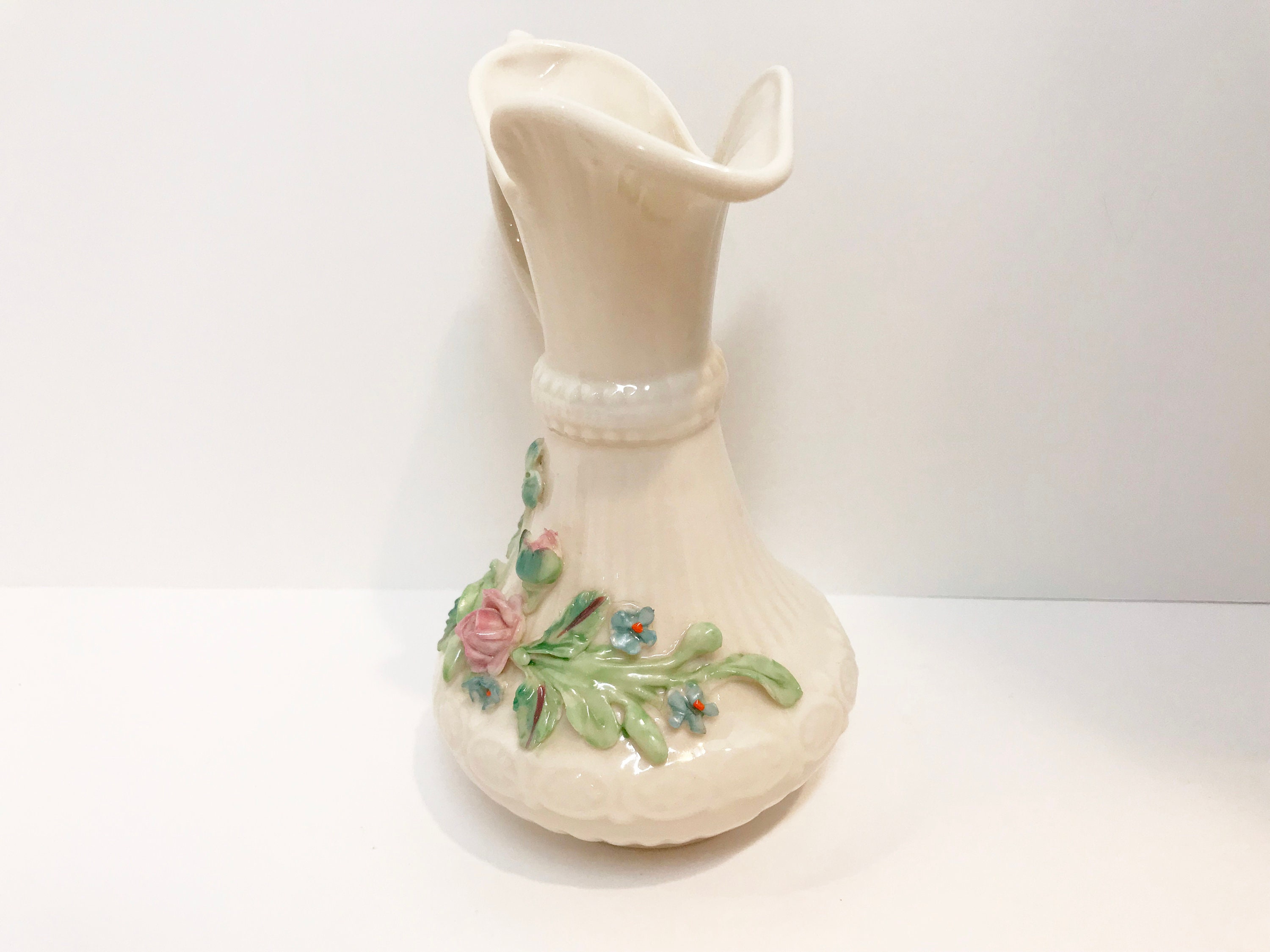 Belleek Aberdeen Vase, Belleek Pitcher, Belleek China, Made in Ireland