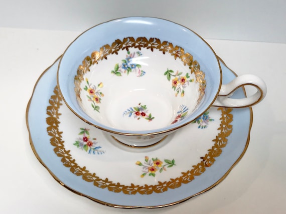 Westbrook Tea Cup and Saucer , Floral Teacups Antique , Bone China Tea Cups Vintage , Antique Teacups, English Teacups , Teatime