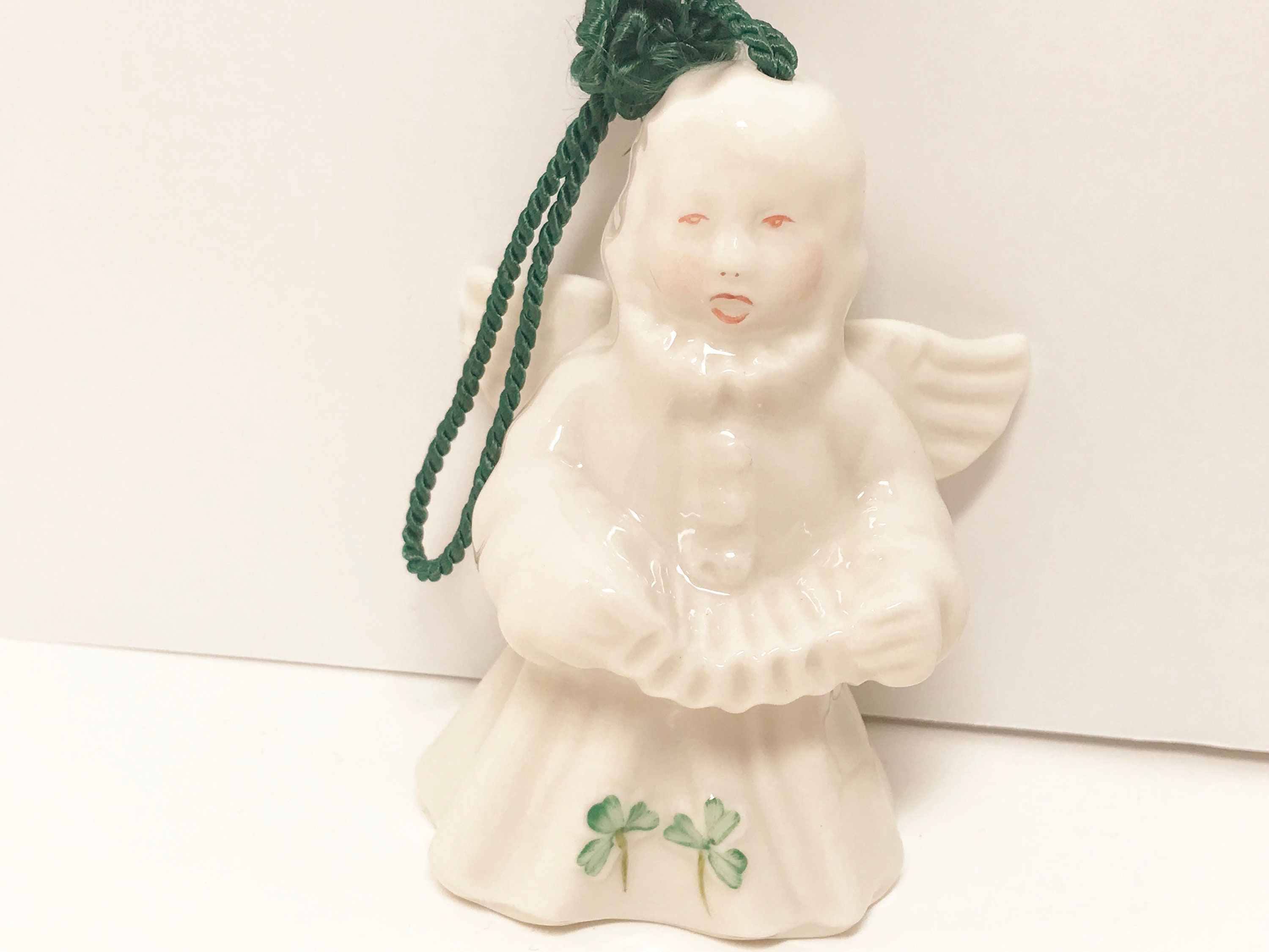 Reserved for SR, Belleek Angel Ornament, Irish Christmas Ornament