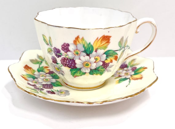 Paragon Teacup and Saucer, Paragon Floral, Housewarming Gift, Gift for Her, Anniversary Gift, Gift for Friend, Floral Teacup