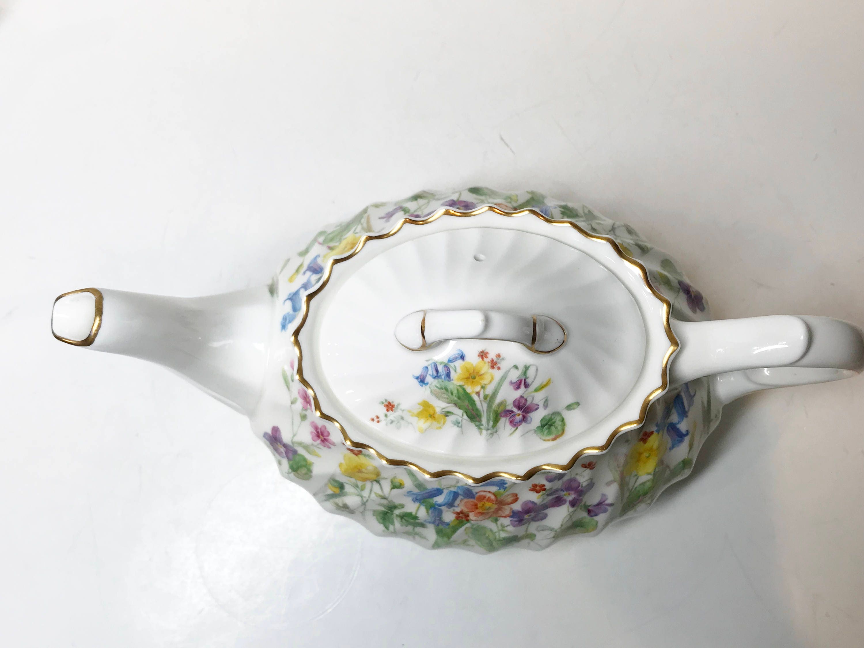 Royal Doulton Tea Set, Easter Morn Pattern, English Teapot, Creamer Sugar Teapot Set, Antique