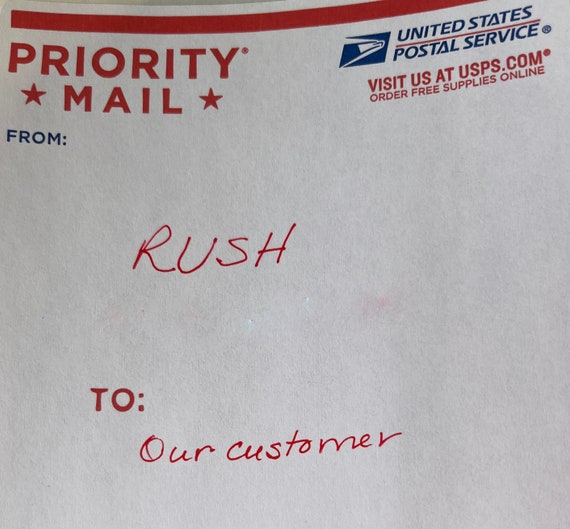 RUSH PROCESSING within the US
