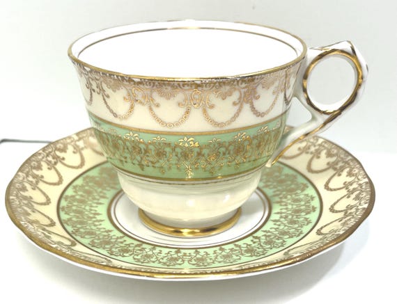 Royal Stafford Teacup and Saucer, English Teacup, Anniversary Gift, Gift for Her, Birthday Gift, Gift for Friend, Housewarming Gift