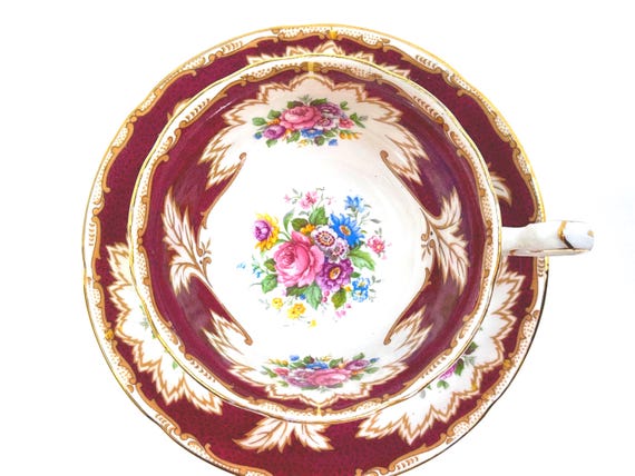 Royal Grafton Teacup and Saucer, Vintage Teacup, English Teacup, Anniversary Gift, Gift for Her, Birthday Gift, Gift for Friend