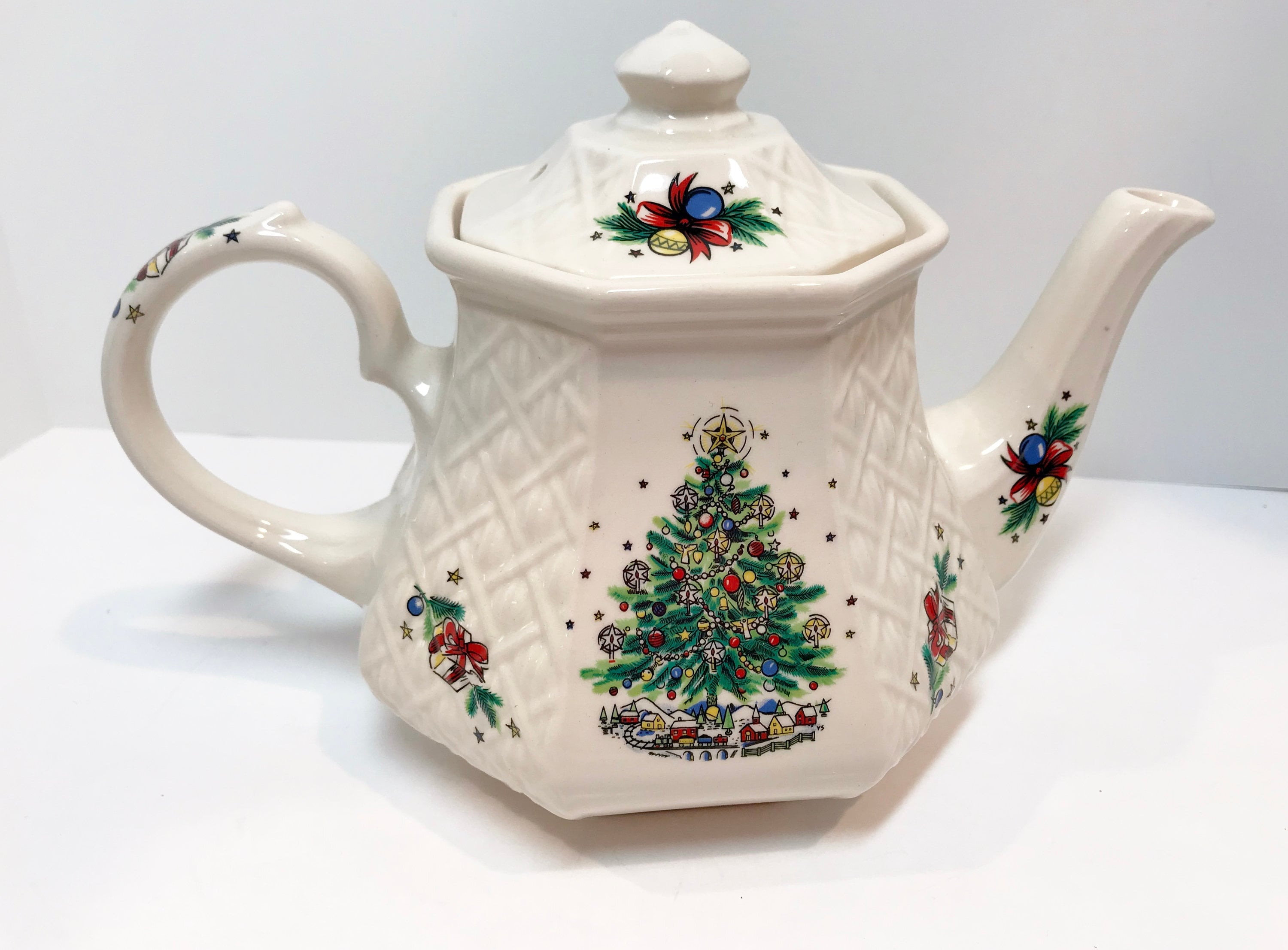 Reserved for SR, Christmas Sadler Teapot, Tea Party, Antique Teapot