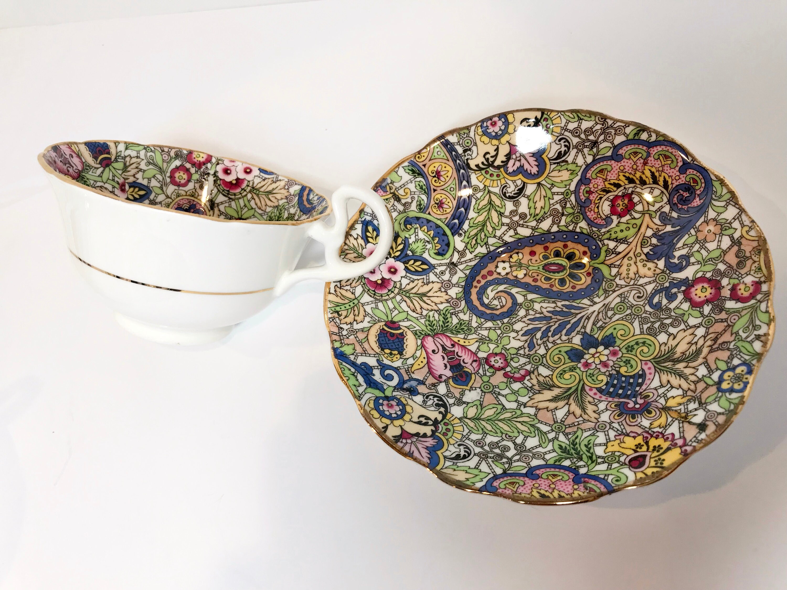 Radfords Chintz Tea Cup and Saucer, Chintz Tea Cups, English Teacups, Made in England, Antique