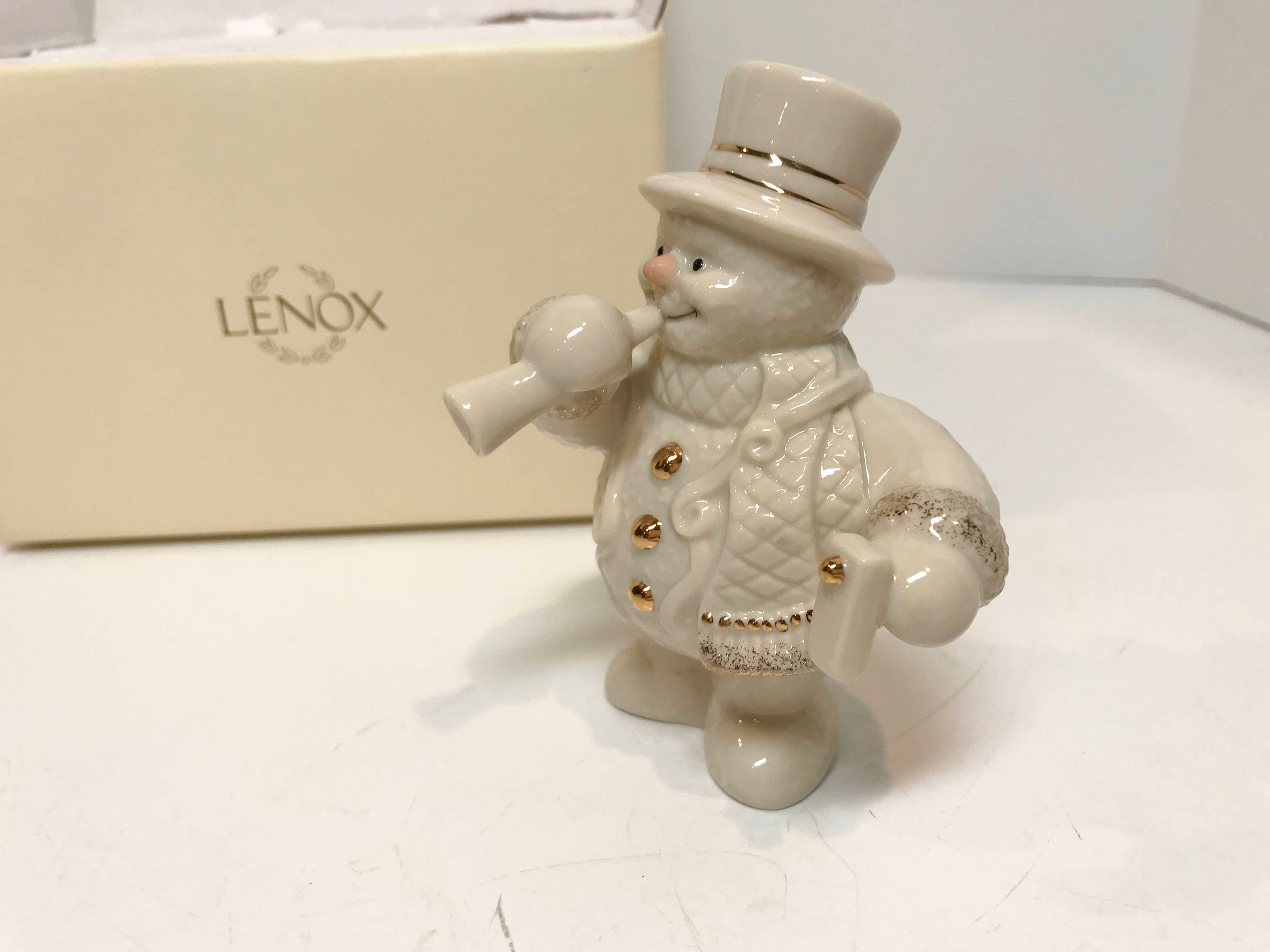 Lenox Celebration Snowman, Lenox Christmas Ornament , Lenox Figurine