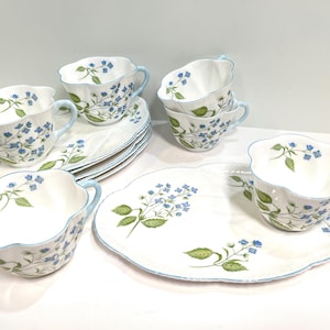 Shelley Tray , Shelley China , American Brooklime Pattern , Shelley Teacup,  Gift for Her , Housewarming Gift , Anniversary Gift