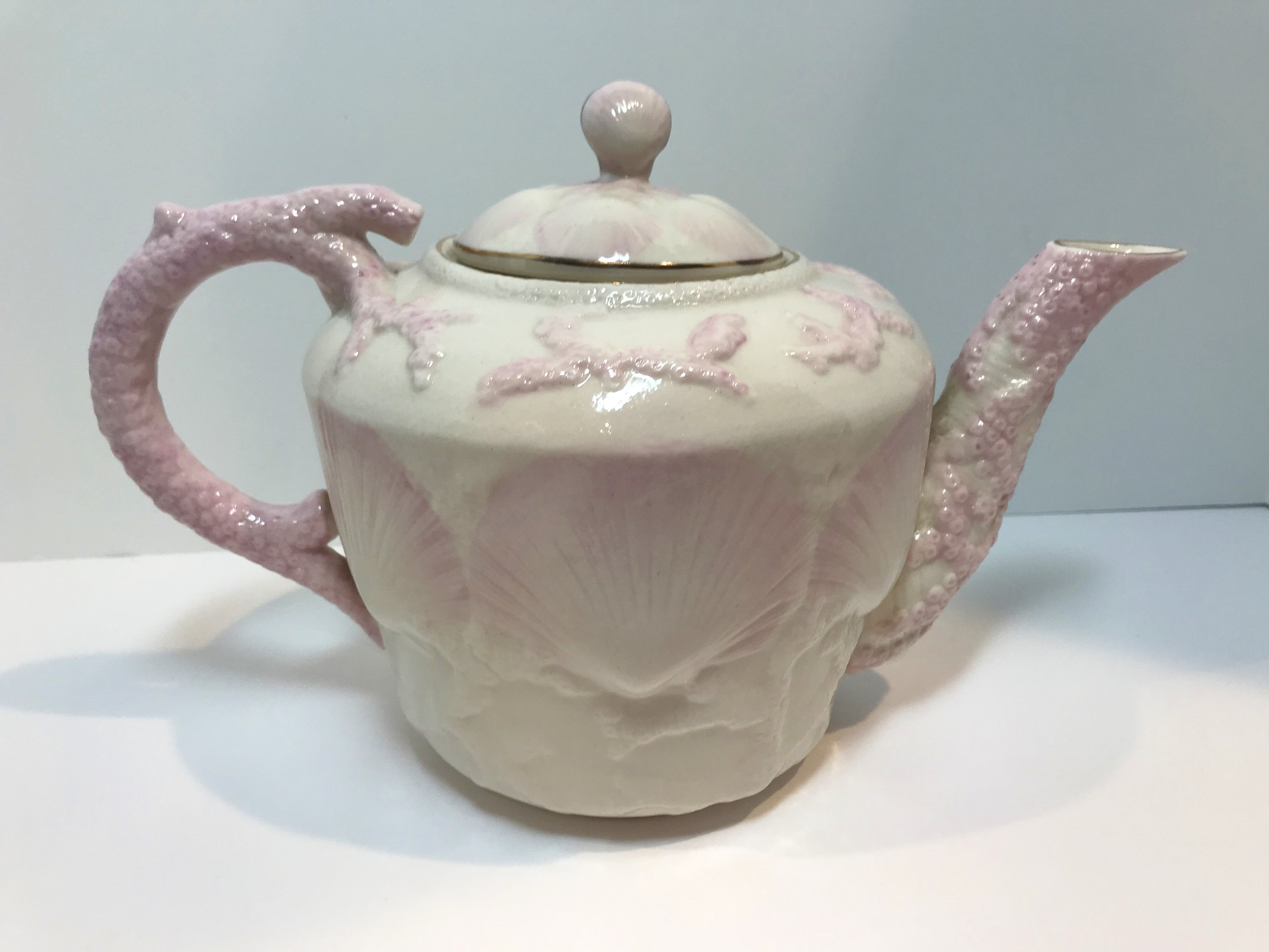 Reserved for SR, New Shell Teapot, Belleek Teapot, Irish Teapot