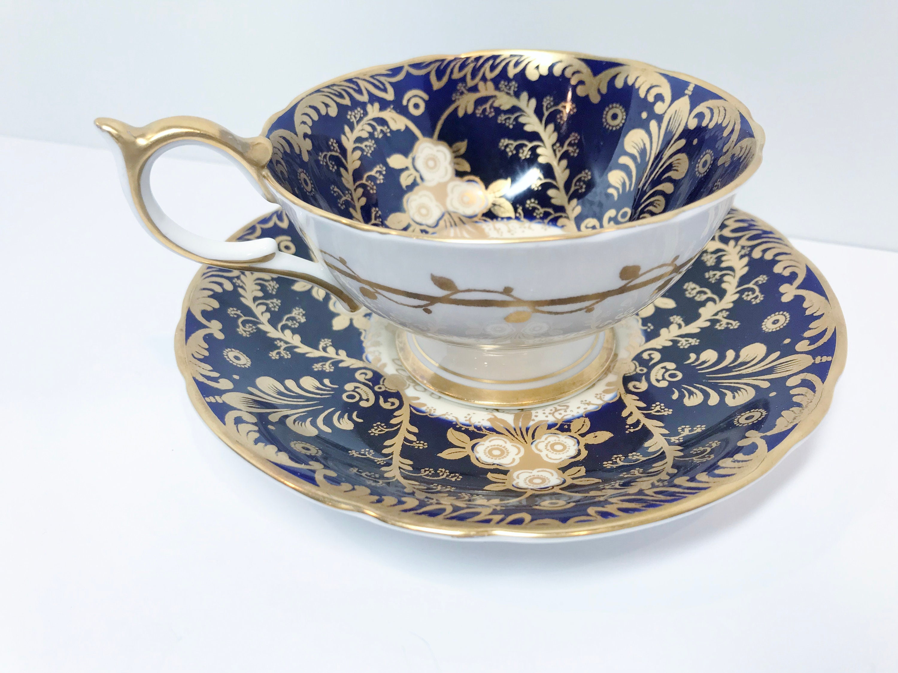 Royalty by Aynsley Teacup and Saucer, Antique Tea Cups Vintage, Aynsley