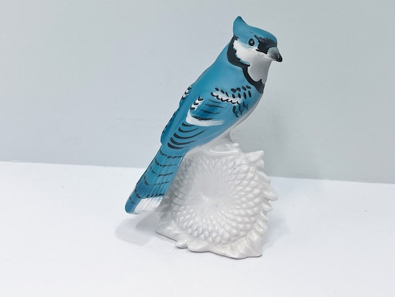 Goebel Figurine , Blue Jay Figurine , Goebel W Germany , Goebel Bird , Gifts for Her ,