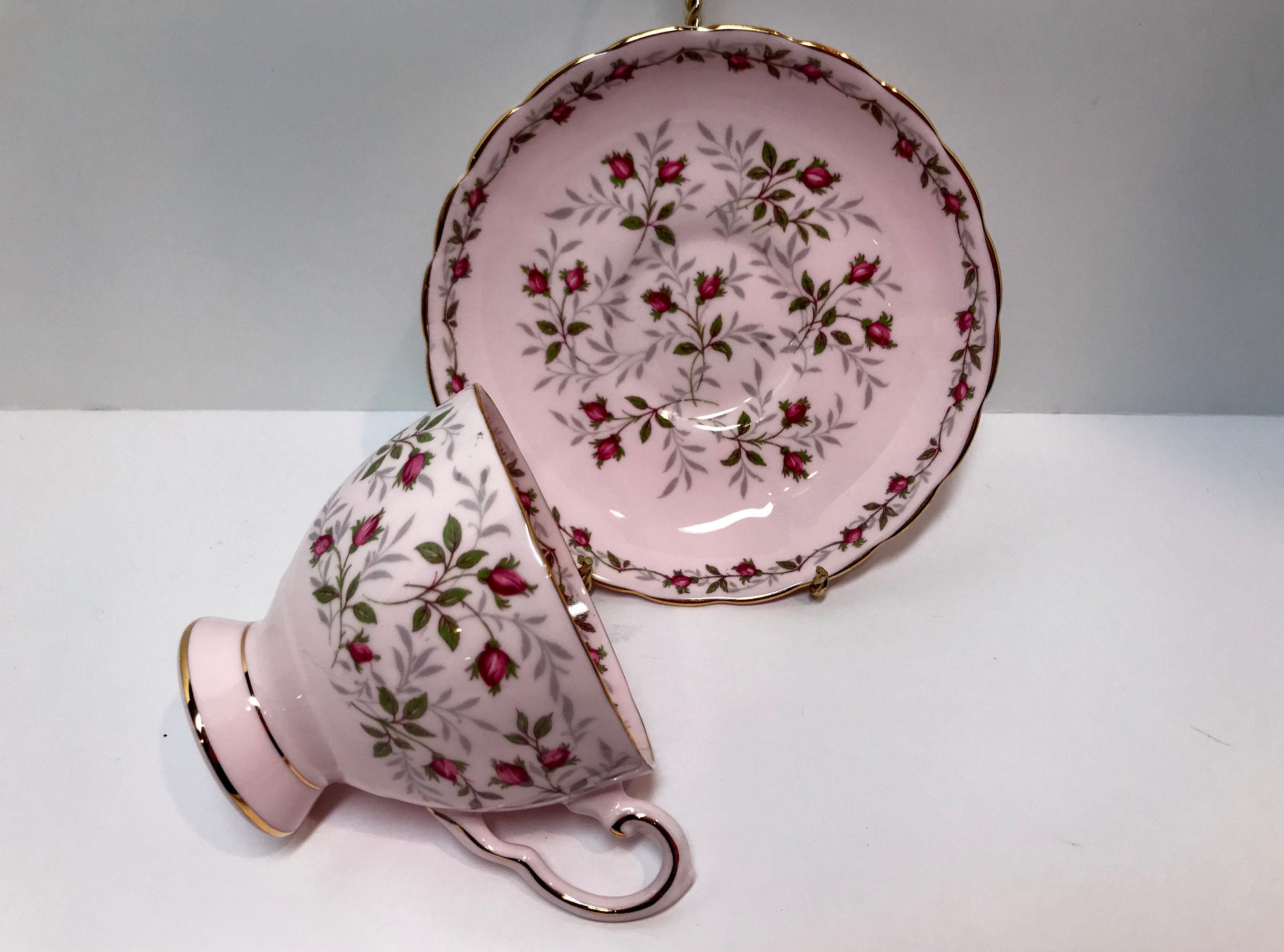 Charmaine Tuscan Tea Cup, Pink Tea Cups, Vintage Tea Cups, Antique Tea