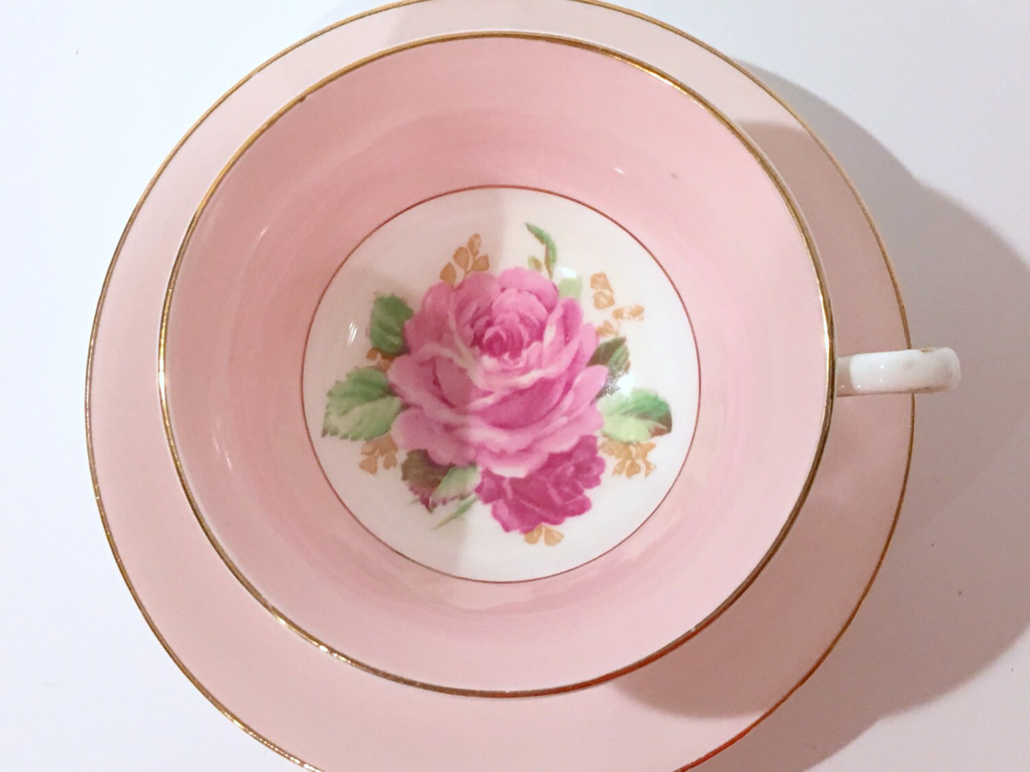 Rosina Tea Cup and Saucer, Pink Tea Cups, Tea Set, Cup Antique, English