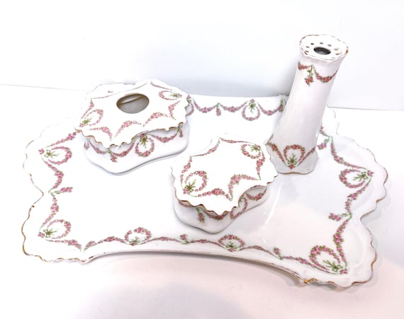 MZ Altrohlau CM-R, Czechoslovakia Bone China Vanity Tray, Vanity Accessories, Porcelain Tray, Antique Porcelain, Gift for Her