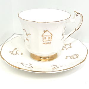 Tazza della Fortuna, Tazza da Tè Rosa Rossa, Taylor e Kent, Cartomanzia, Tazza da Tè della Buona Fortuna, Regalo per Lei, Regalo di Anniversario, Regalo per Amica