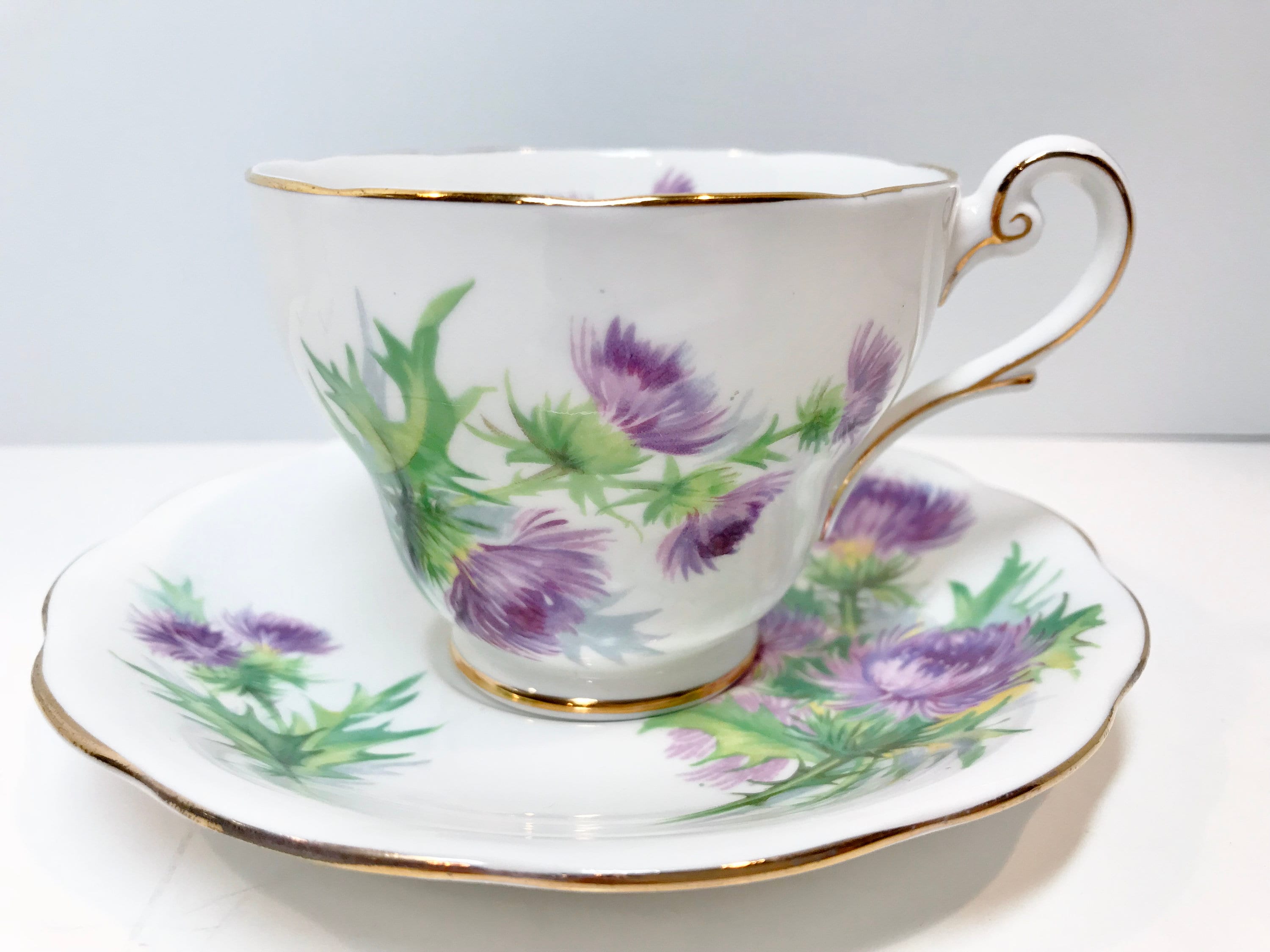 Royal Standard Tea Cup and Saucer, Scots Emblem, Scottish Cup, Scottish